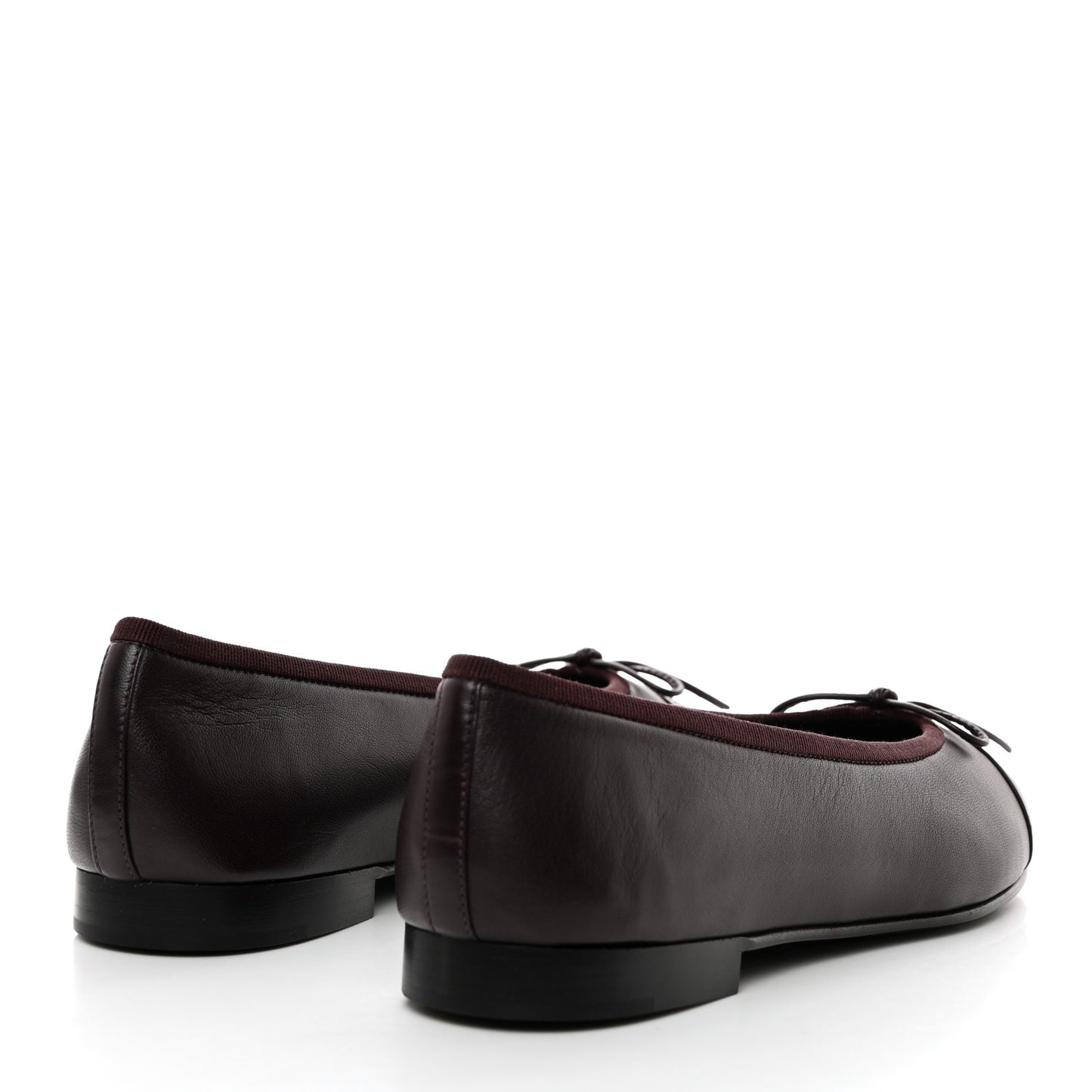 Lambskin Cap Toe CC Ballerina Flats 38 Purple