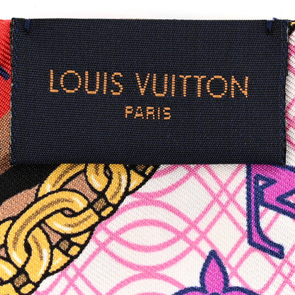 Louis Vuitton Silk Monogram Bubblegram BB Bandeau Beige 2 of 3