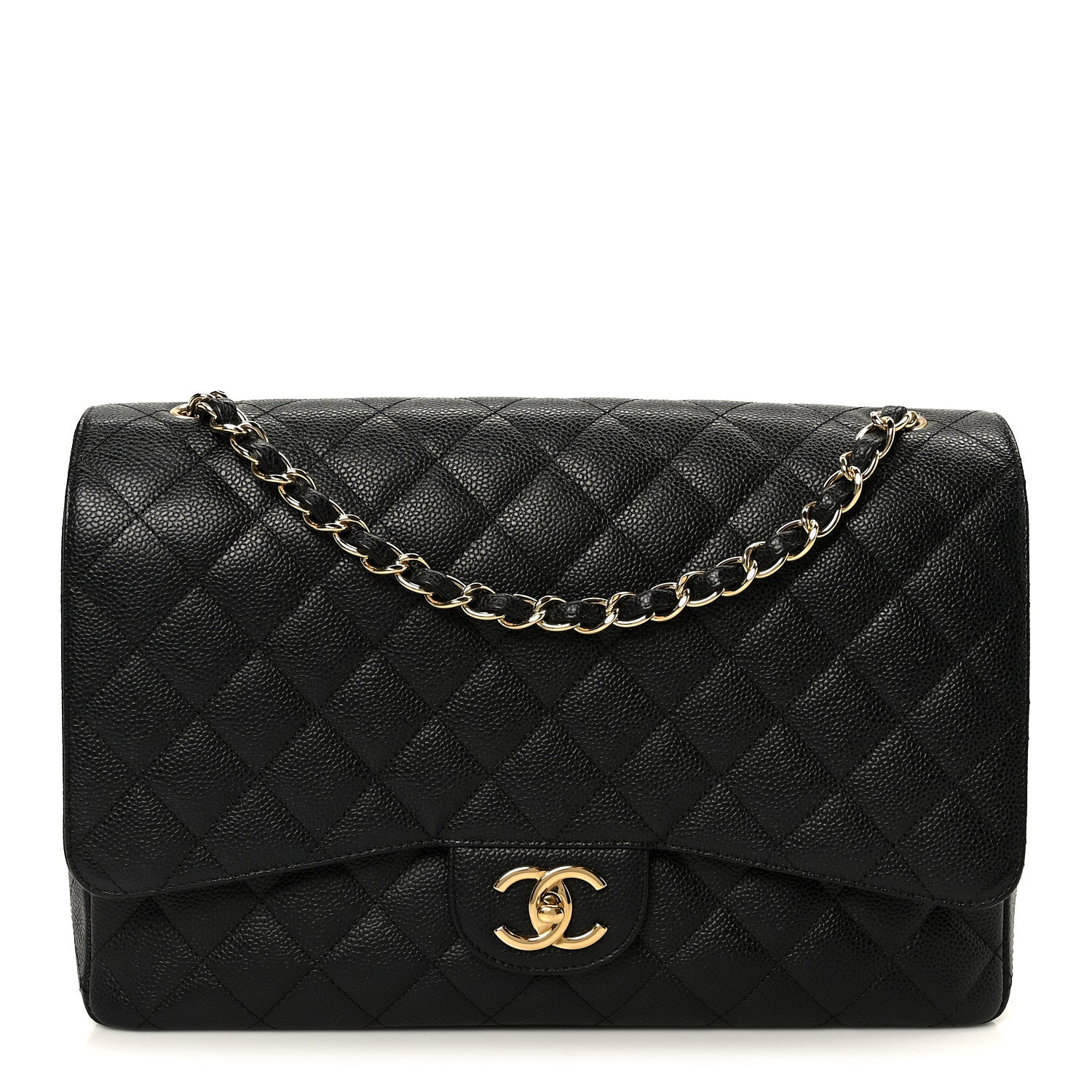 Chanel Caviar Quilted Maxi Double Flap Black 1 of 11