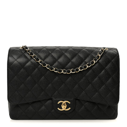 Chanel Caviar Quilted Maxi Double Flap Black 1 of 11