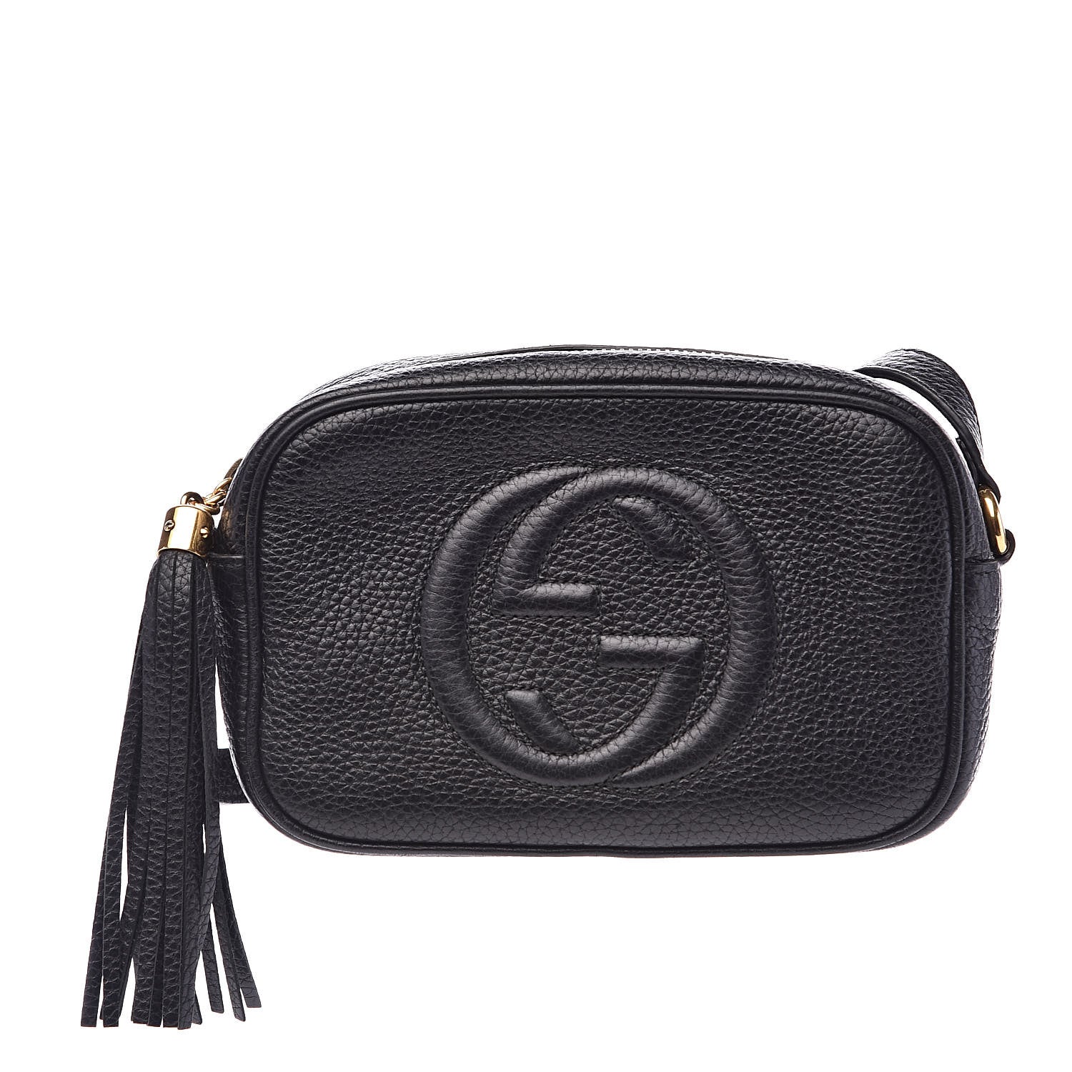 Gucci Pebbled Calfskin Mini Soho Disco Bag Black 1 of 9