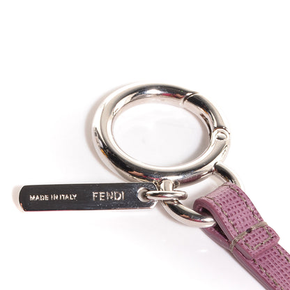 Fendi Fox Fur Vitello Mini Prisma Monster Bag Charm Lilac Perla 5 of 6