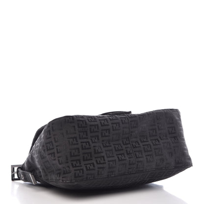 Fendi Zucchino Mama Baguette Black 4 of 6