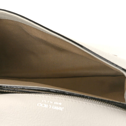 Jimmy Choo Calfskin Crystal Medium Cheri Top Handle Bag Milk 5 of 11