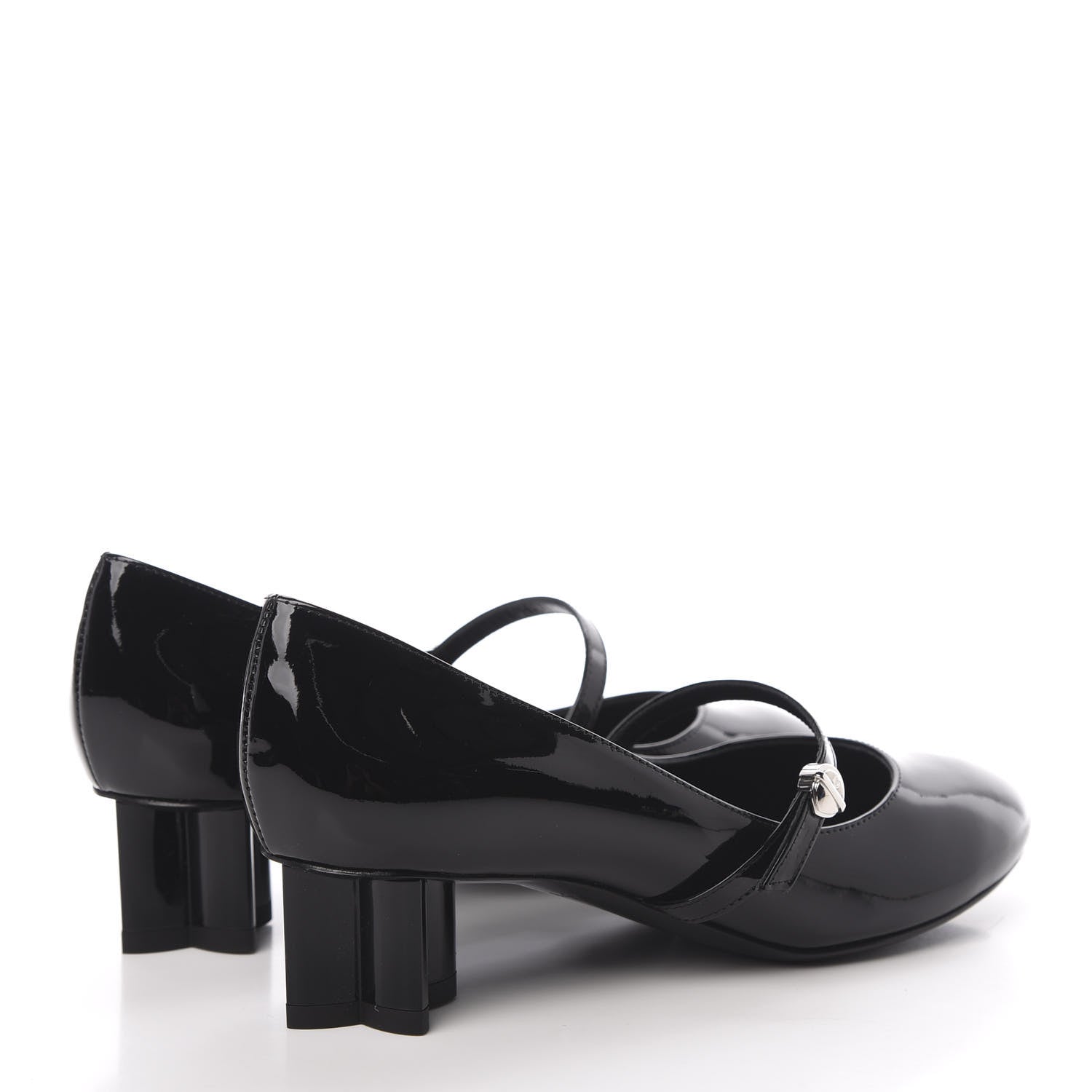 Louis Vuitton Patent Uniformes Silhouette 40mm Pumps 35 Black 4 of 8