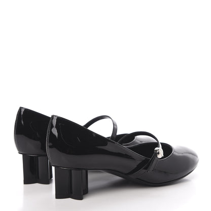 Louis Vuitton Patent Uniformes Silhouette 40mm Pumps 35 Black 4 of 8