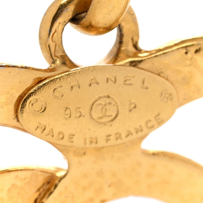 Chanel CC Heart Chain Pendant Necklace Gold 6 of 7