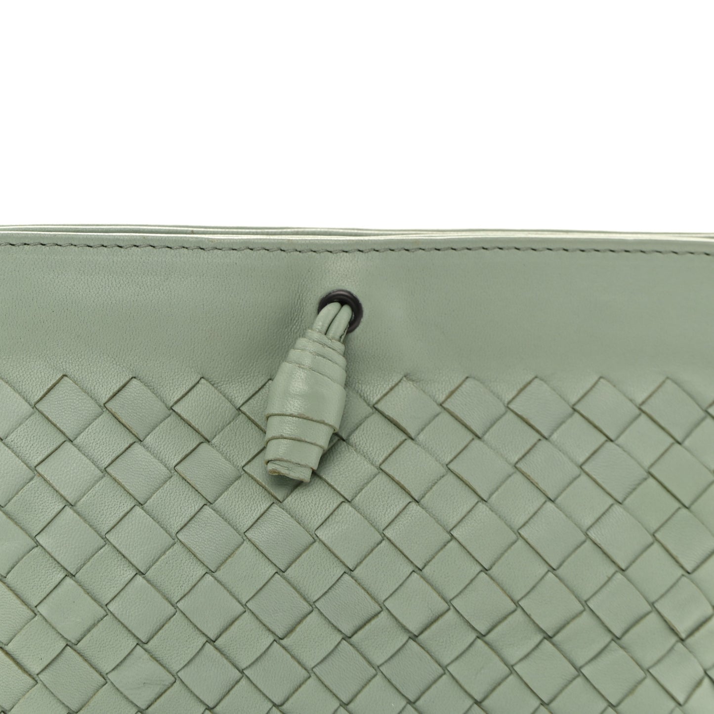 Nappa Intrecciato Mini Shoulder Bag Sauge