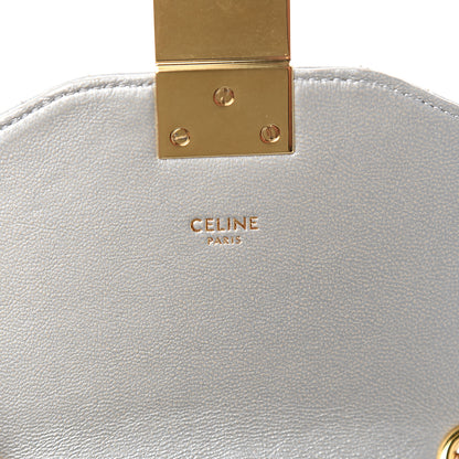 Celine Laminated Calfskin Quilted Medium C Bag Silver 5 of 8