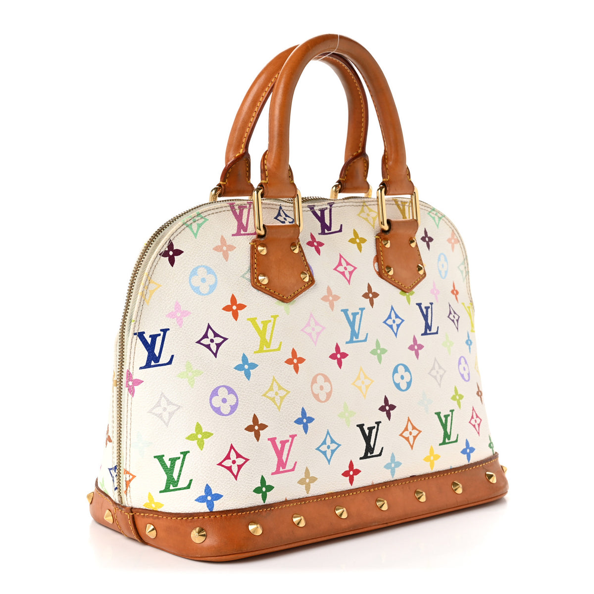Louis Vuitton Monogram Multicolor Alma White 3 of 11