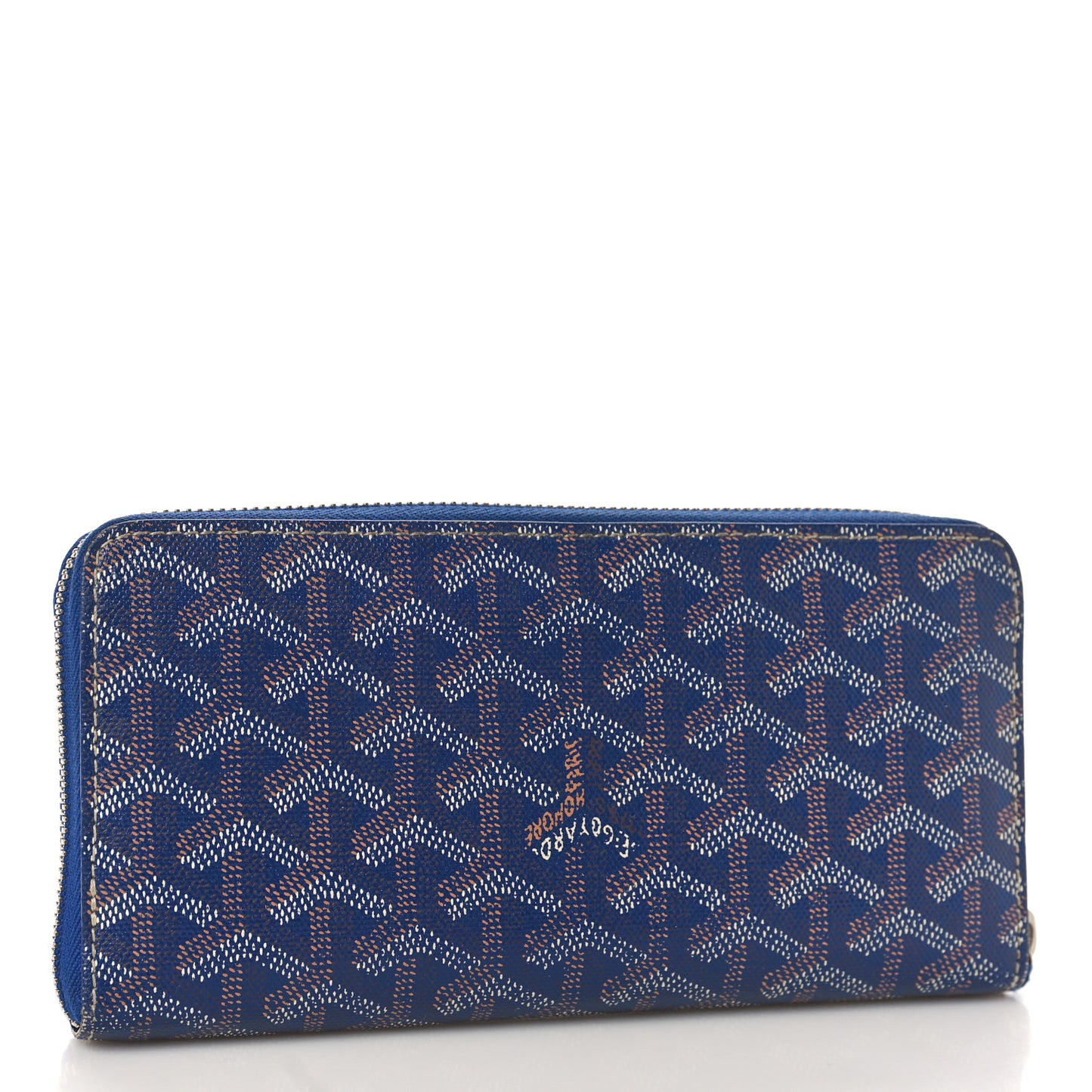 Goyardine Matignon Zip Around GM Wallet Blue