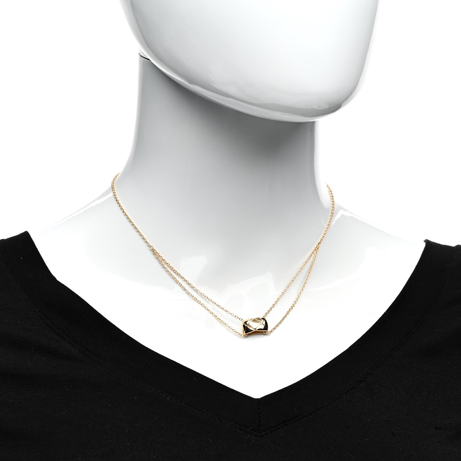 Chanel 18K Yellow Gold Coco Crush Pendant Necklace 2 of 4
