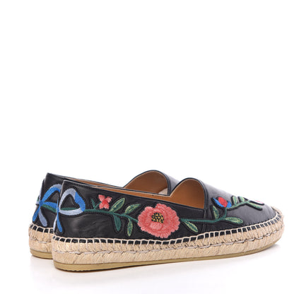 Gucci Nappa Ophelia Espadrilles 38.5 Black 4 of 10