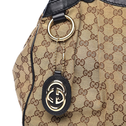 Gucci Monogram Medium Sukey Tote Beige Ebony Black 14 of 14