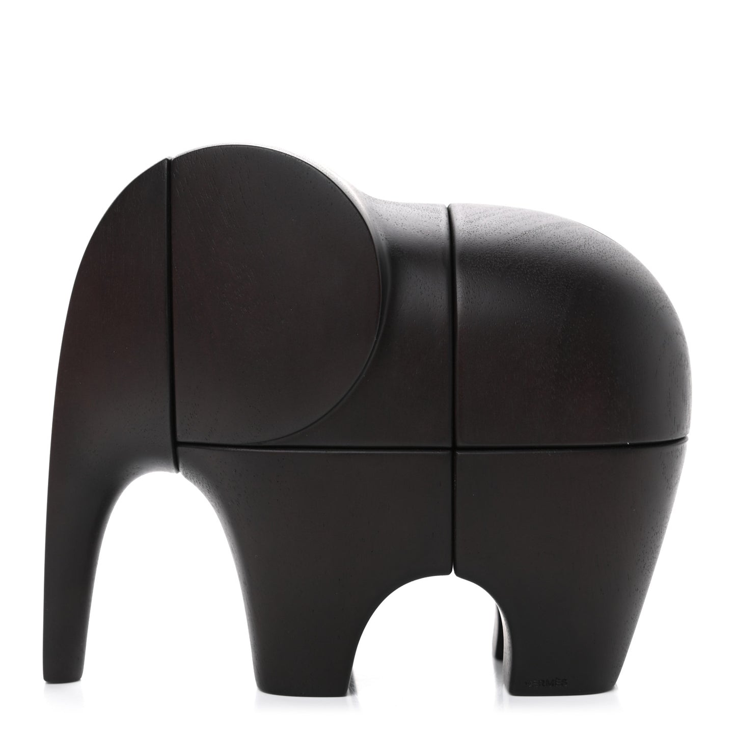 Mahogany Wood Magnetic Elephant Lao Paperweight Acajou Ebenise