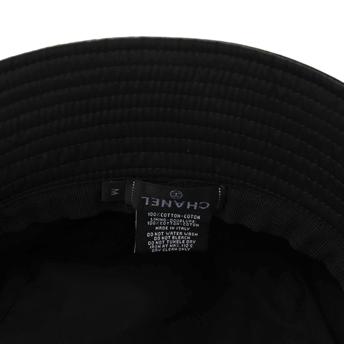 Cotton CC Bucket Hat M Black