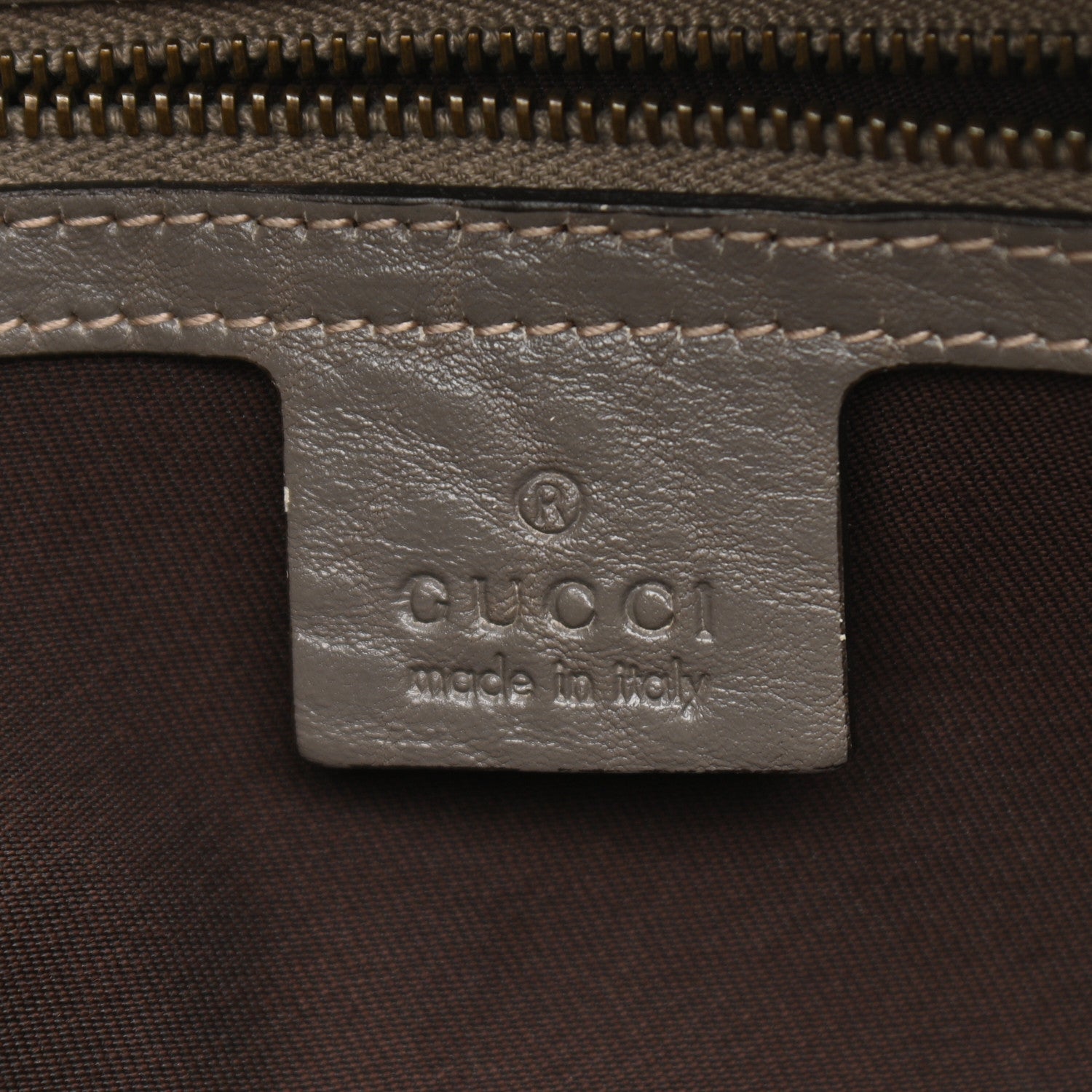Gucci Monogram Medium Jockey Hobo Grey 6 of 10