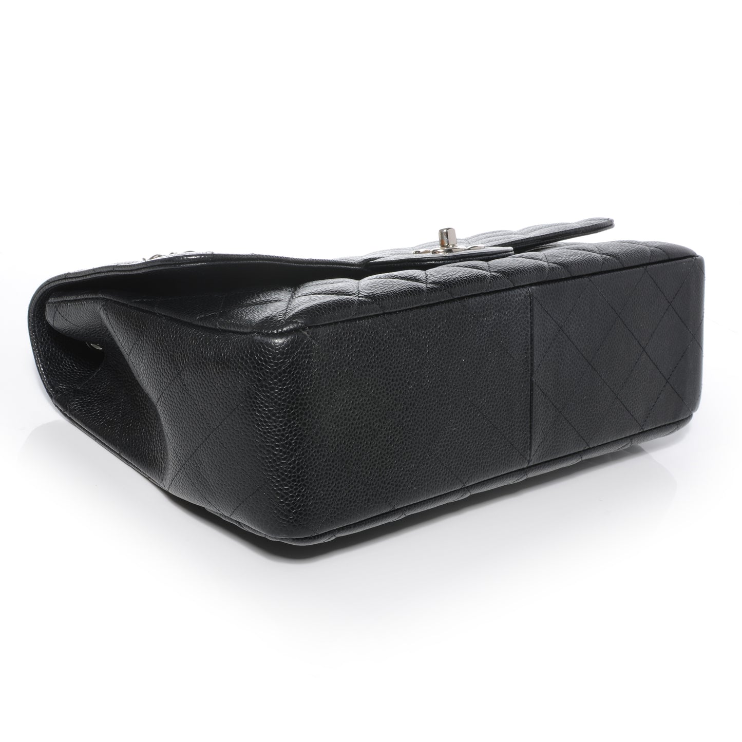 Caviar Jumbo Single Flap Black