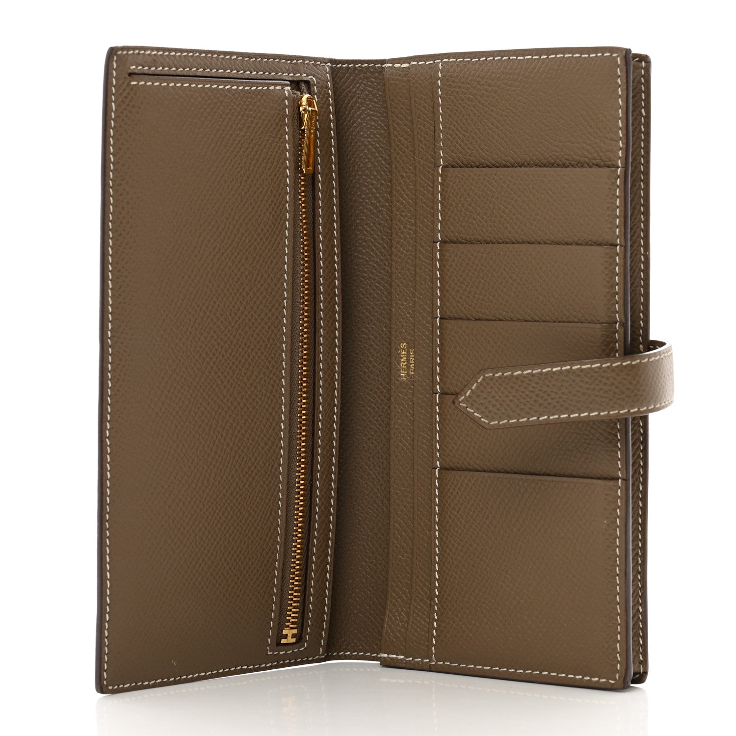 Hermes Epsom Bearn Gusset Wallet Etoupe 5 of 8
