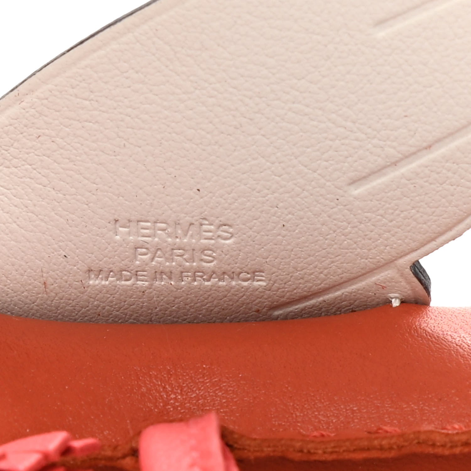 Hermes Milo Lambskin Grigri Rodeo Pegase Horse Bag Charm MM Cornaline Rose Texas White 3 of 5