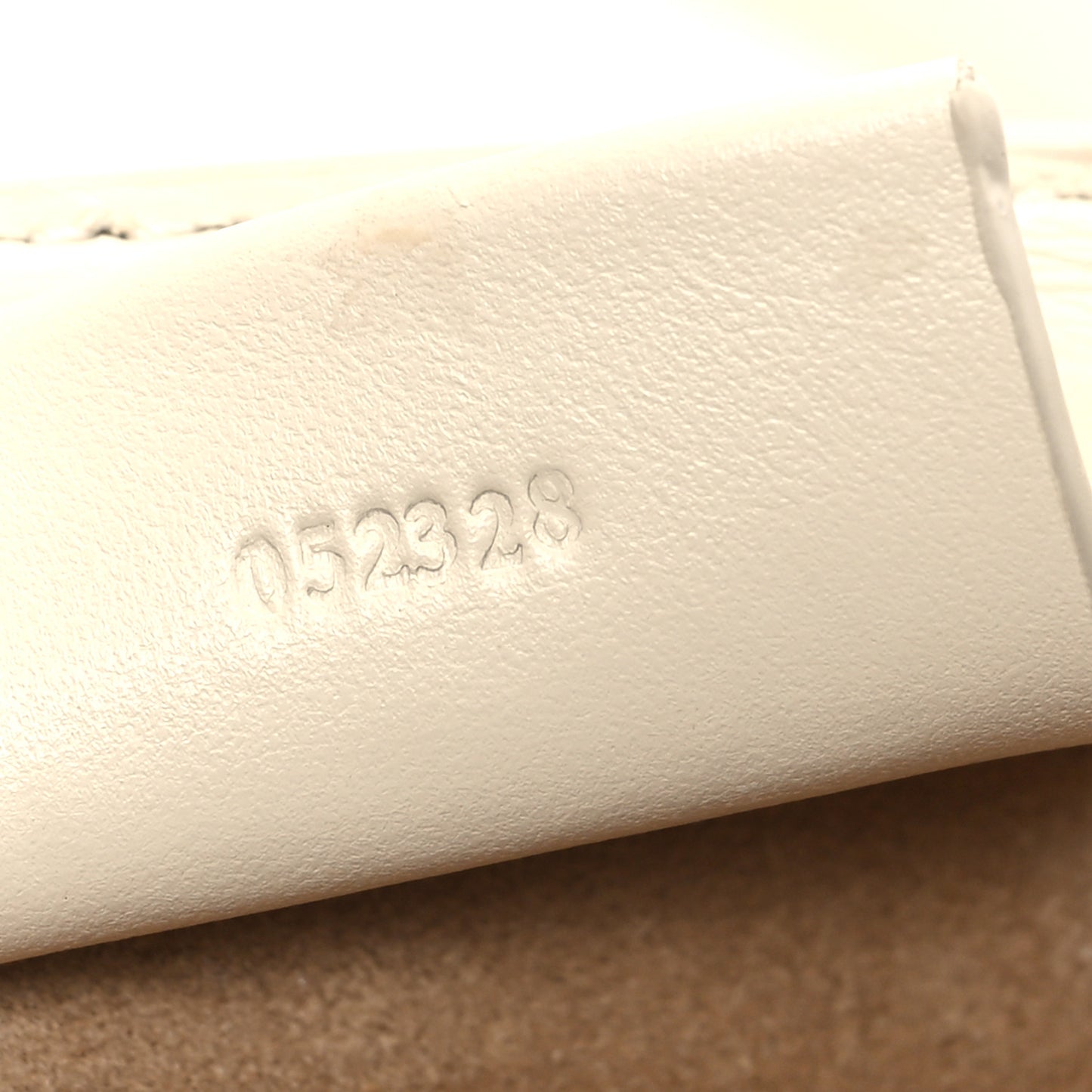 Shiny Calfskin Mini Cropped Puzzle Fold Tote White