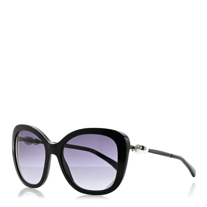 Chanel Acetate Butterfly Winter Pearl Sunglasses 5339-H Black 1 of 7