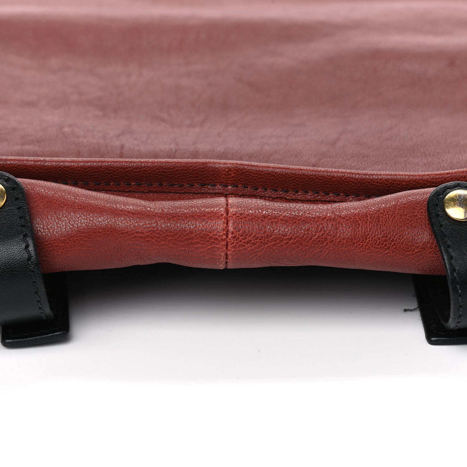 Chloe Calfskin Pocket Shopper Tote Holly Berry 9 of 13