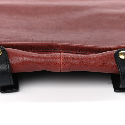 Chloe Calfskin Pocket Shopper Tote Holly Berry 9 of 13