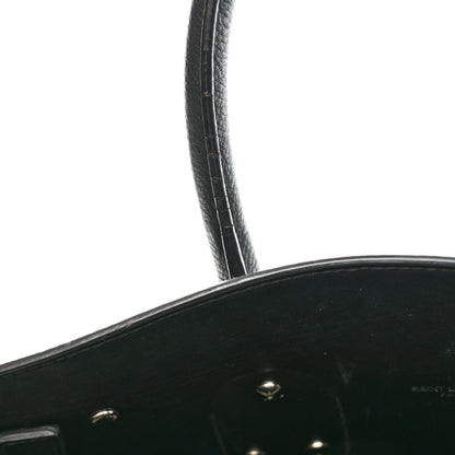 Saint Laurent Grained Calfskin Small Sac De Jour Black 12 of 13