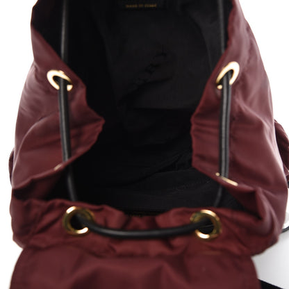 Burberry Nylon Large Rucksack Backpack Burgundy Red 5 of 10