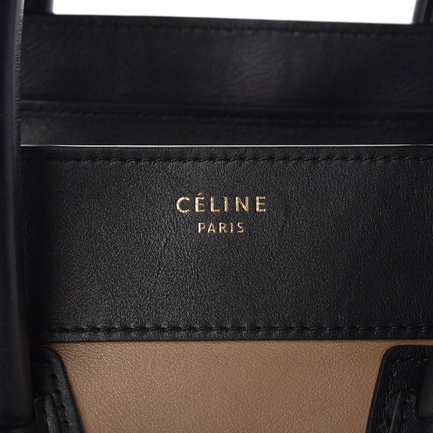 Celine Smooth Calfskin Suede Mini Tri-Color Luggage Beige 17 of 17