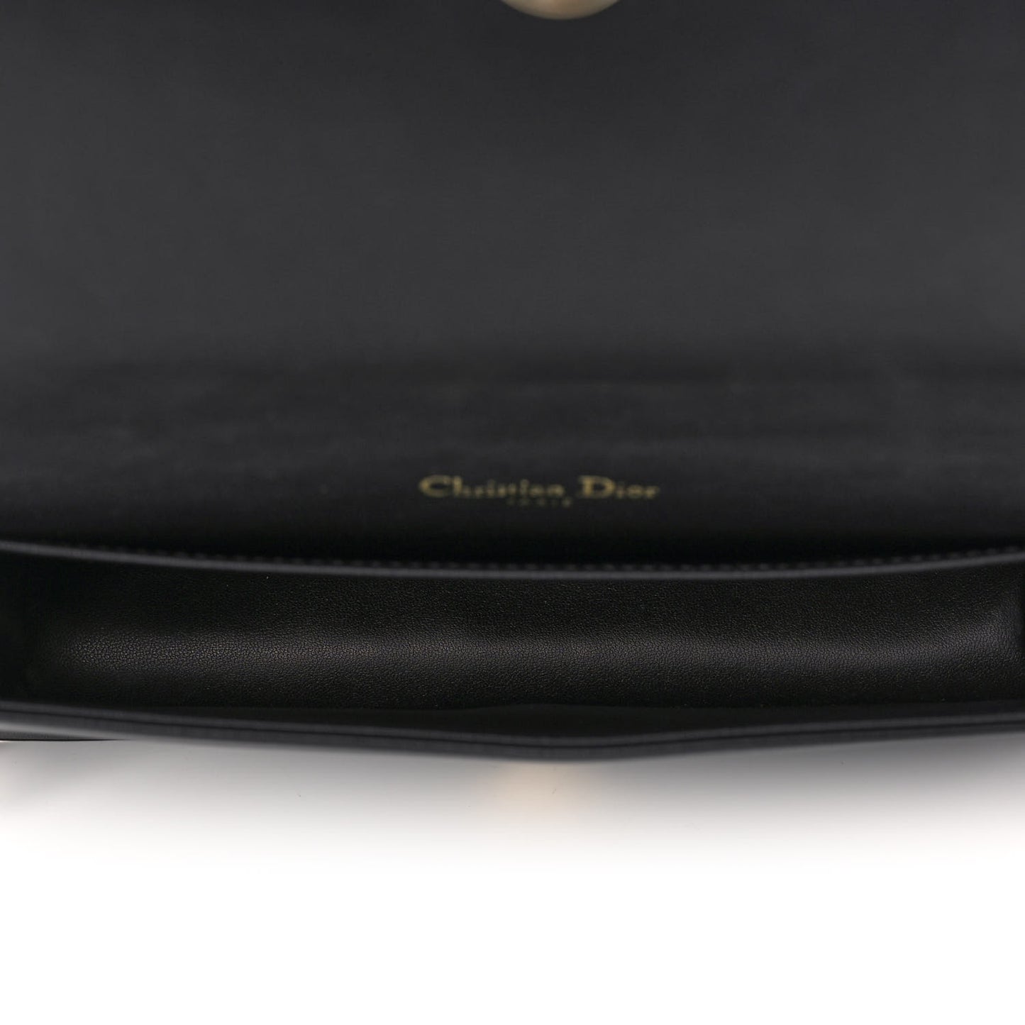 Lambskin Cannage Lady Dior Chain Wallet Black