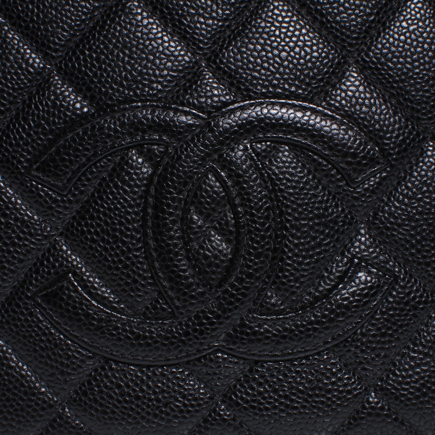Chanel Caviar Quilted CC Shoulder Bag Black 5 of 9