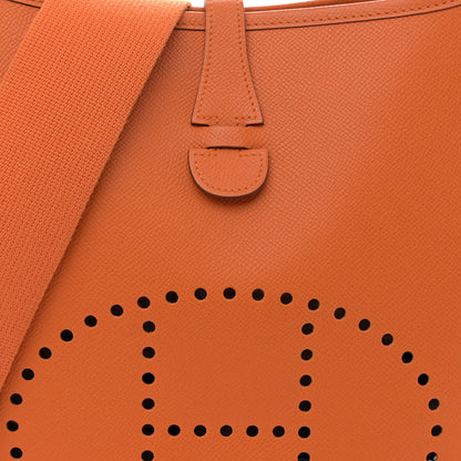 Hermes Epsom Evelyne III PM Orange 8 of 13