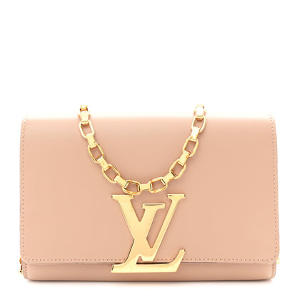 Louis Vuitton Calfskin Chain Louise MM Nude 1 of 10