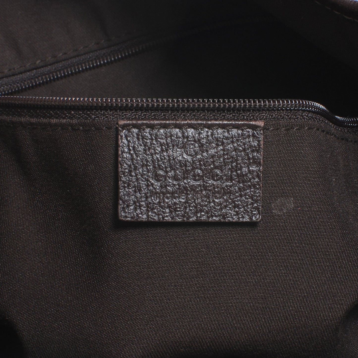 Monogram Medium Abbey Shoulder Bag Dark Brown