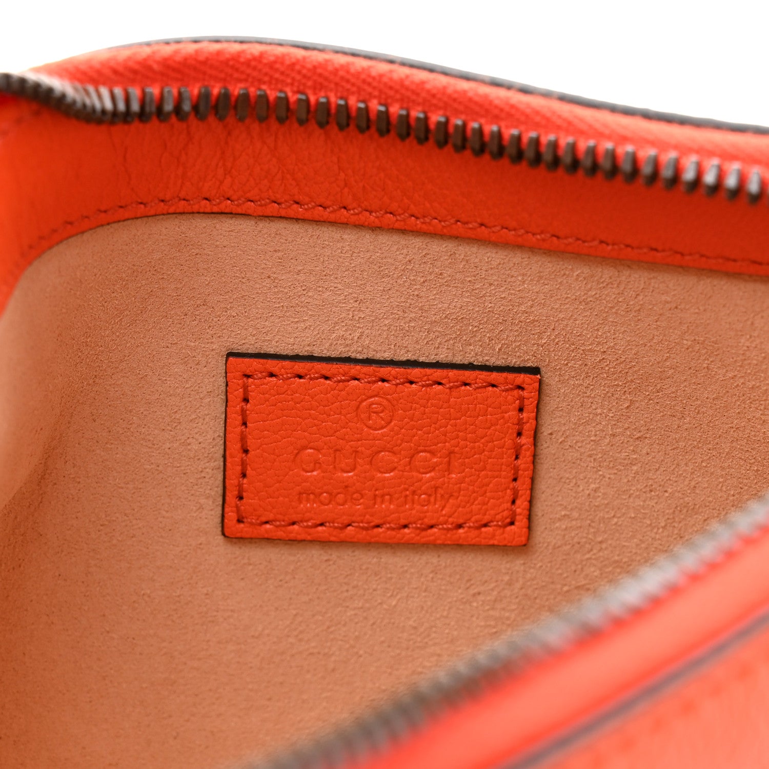 Gucci Goatskin Mini Aphrodite Shoulder Bag Orange 6 of 10