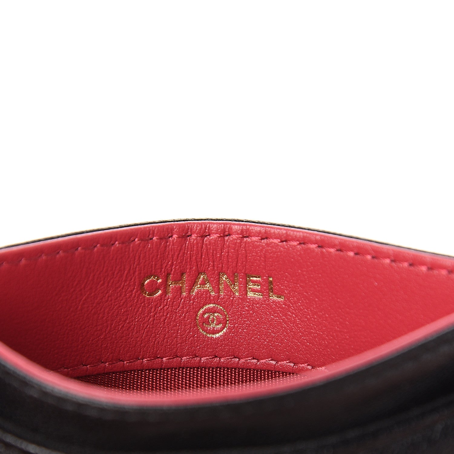 Chanel Shiny Goatskin Quilted Chanel 19 Card Holder Black 5 of 8
