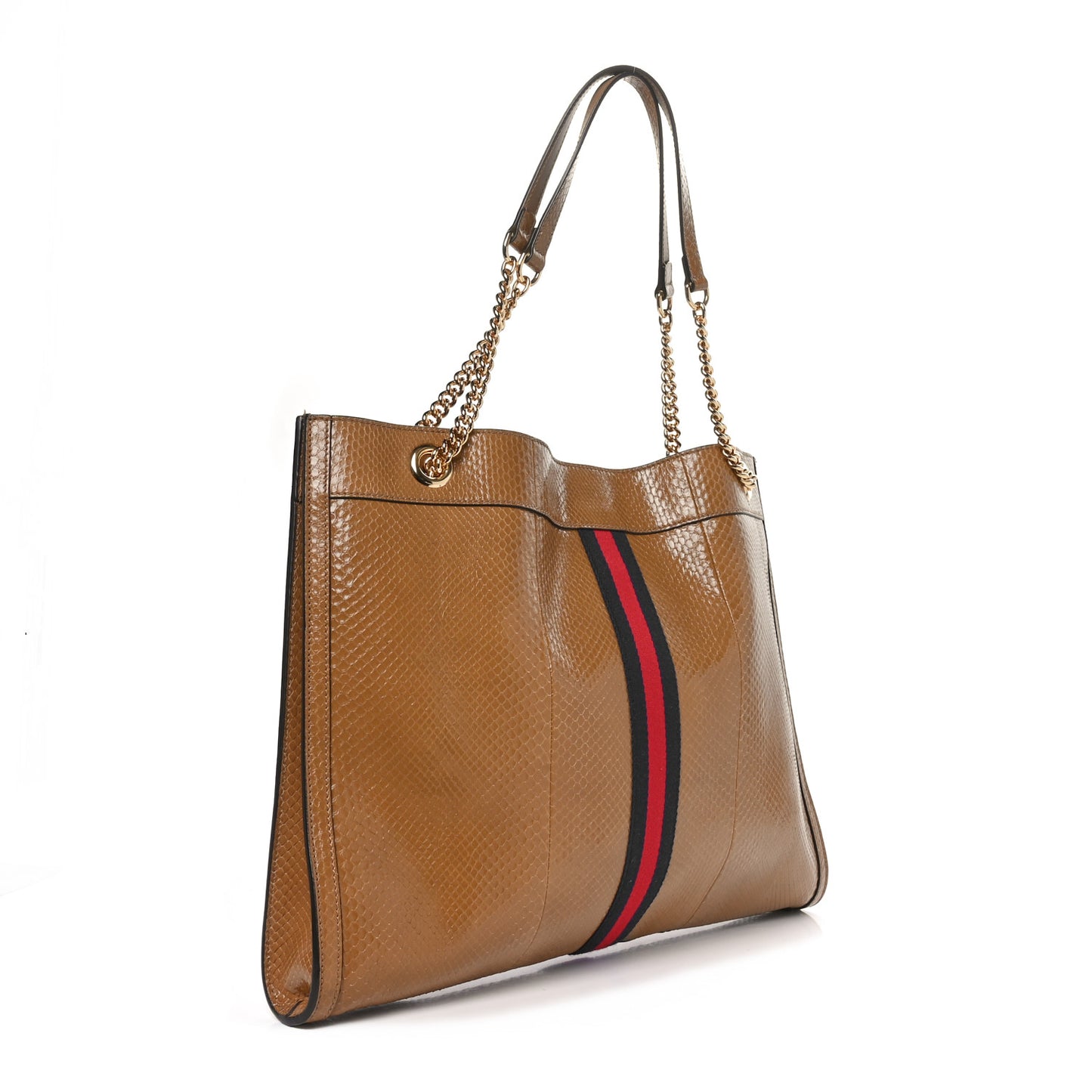 Snakeskin Rajah Chain Tote Cuir