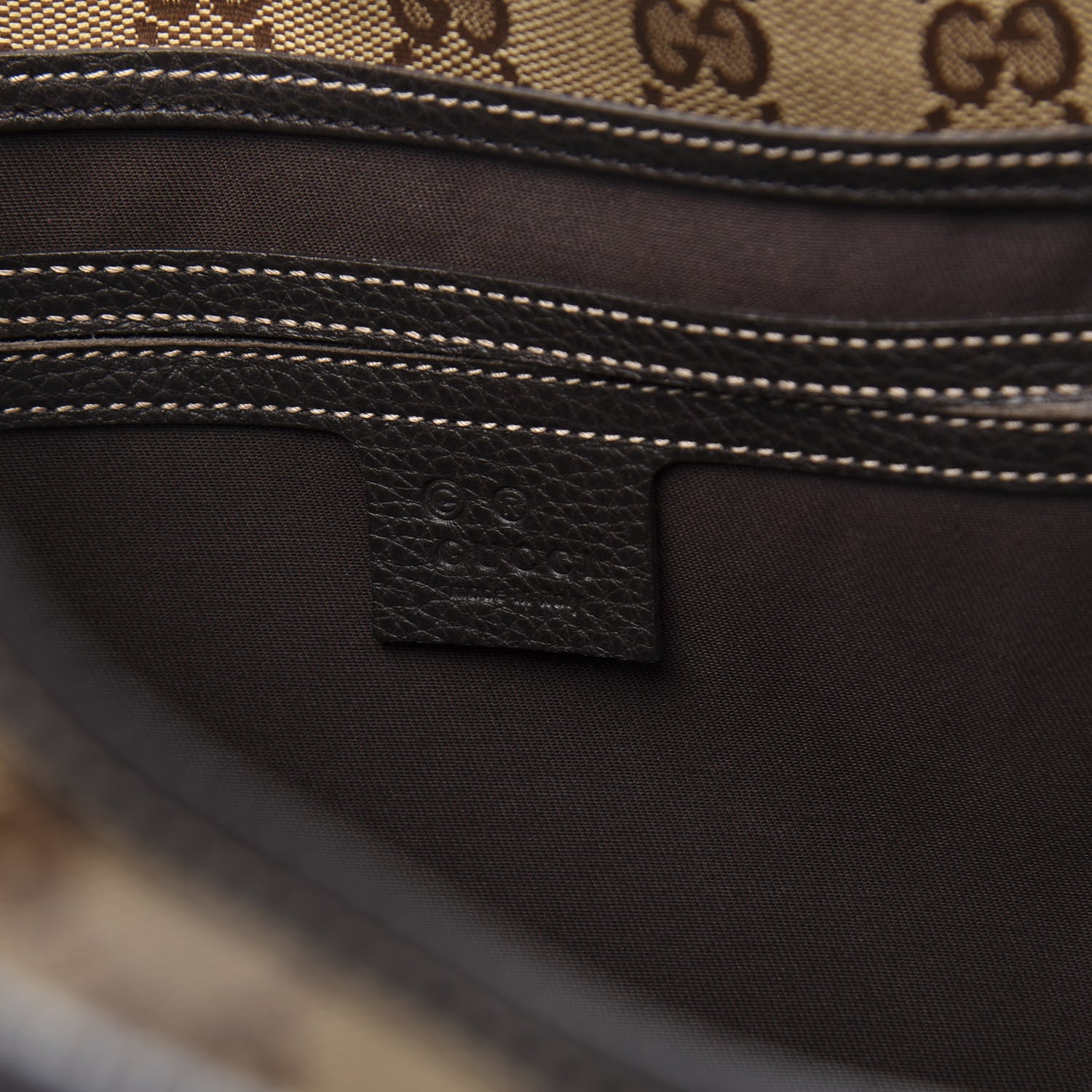 Gucci Crystal Monogram Medium Joy Shoulder Bag Dark Brown 6 of 10
