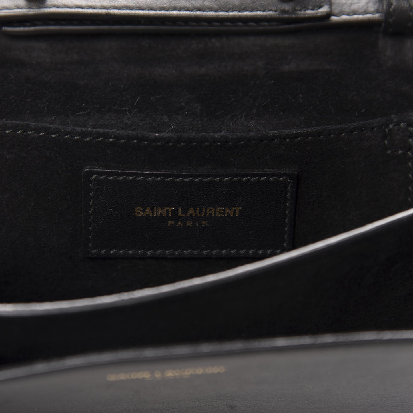 Calfskin Small Classic Y Satchel Bag Black