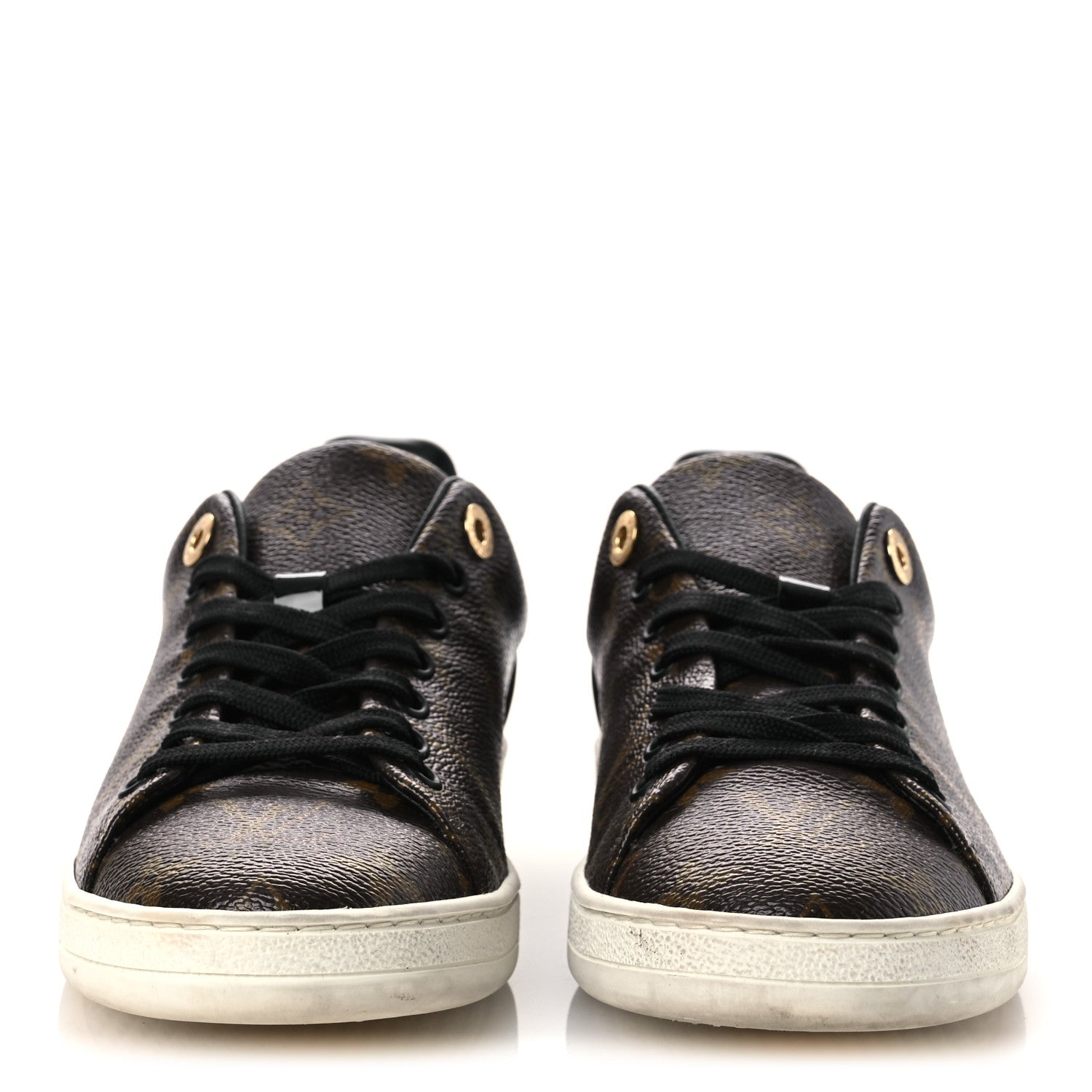 Louis Vuitton Patent Monogram Frontrow Sneakers 38 3 of 13