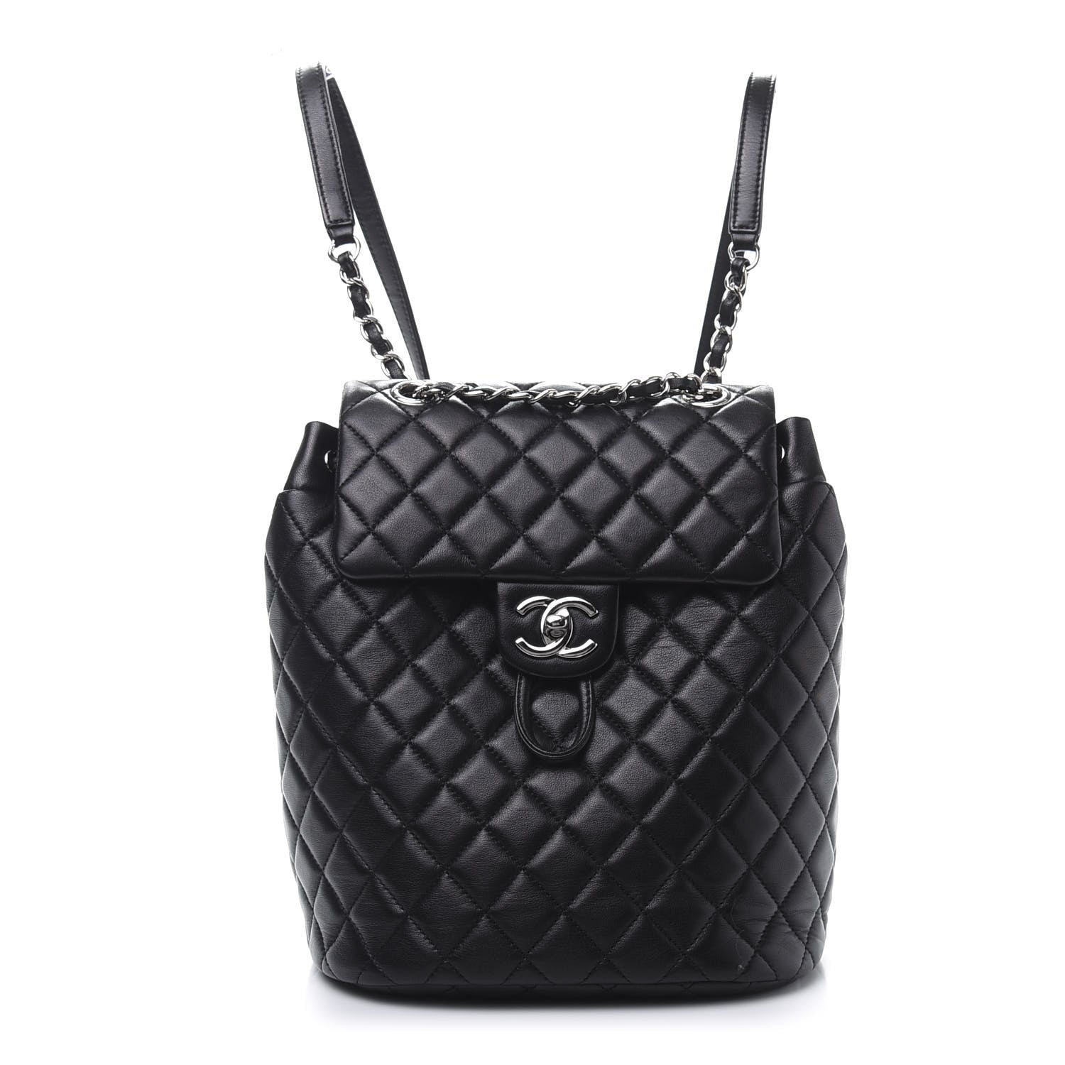 Chanel Lambskin Quilted Small Urban Spirit Backpack Black 1 of 10