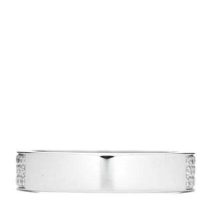 Hermes 18K White Gold Diamond MM Kelly Clochette Ring 53 6.5 3 of 5