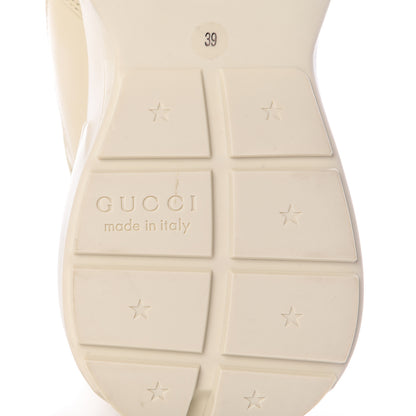 Gucci Calfskin GG Apple Womens Rhyton Sneakers 39 Ivory 7 of 9
