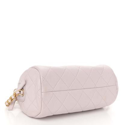 Chanel Shiny Lambskin Quilted Small Fashion Therapy Bowling Bag Lilac 4 of 12
