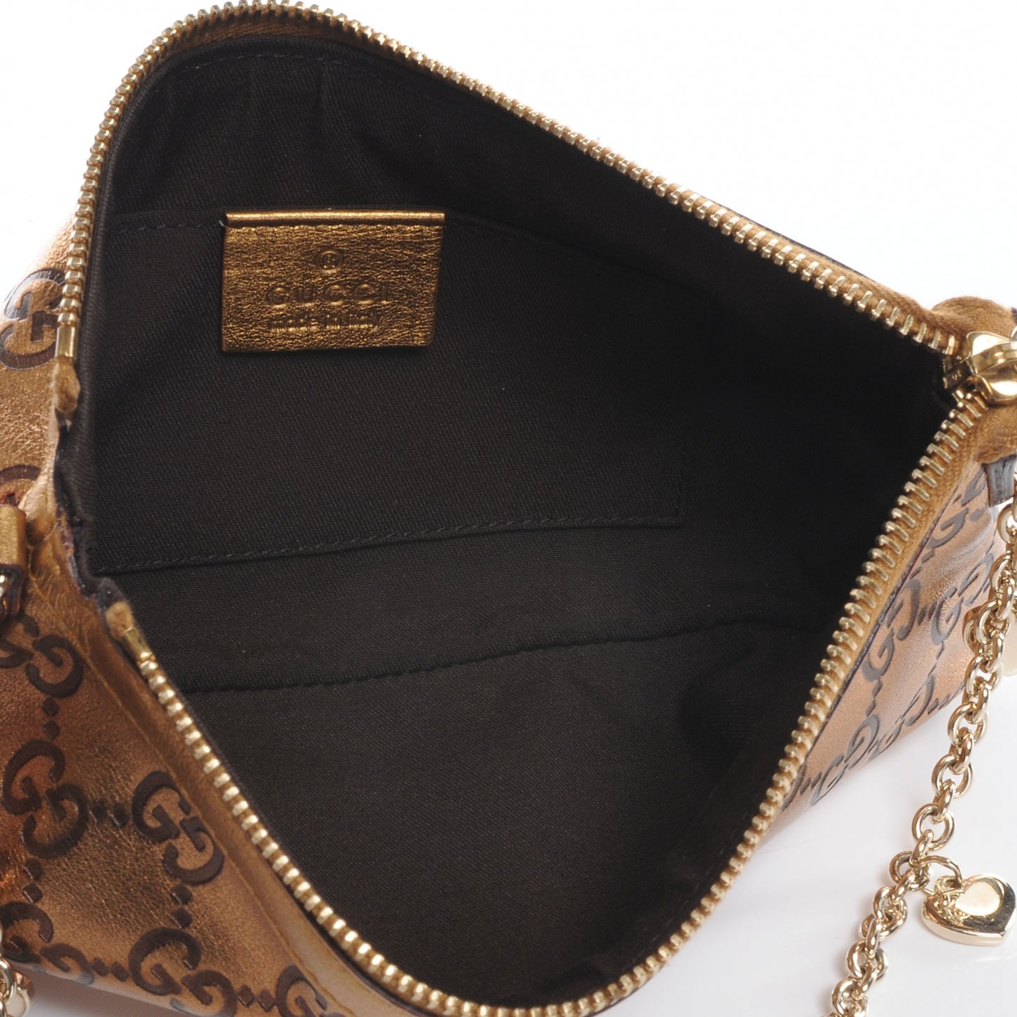 Guccissima GG Pochette Bronze