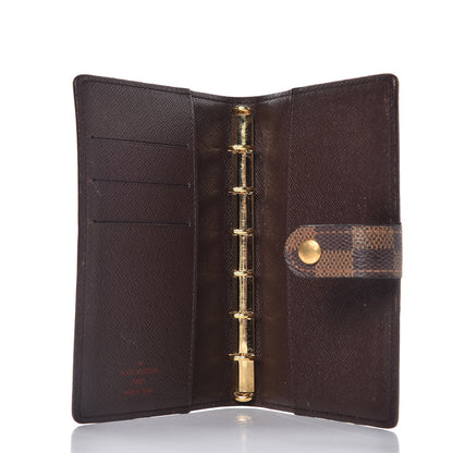 Louis Vuitton Damier Ebene Small Ring Agenda Cover 5 of 9