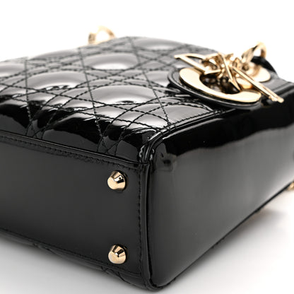 Christian Dior Patent Cannage Mini Lady Dior Black 9 of 9