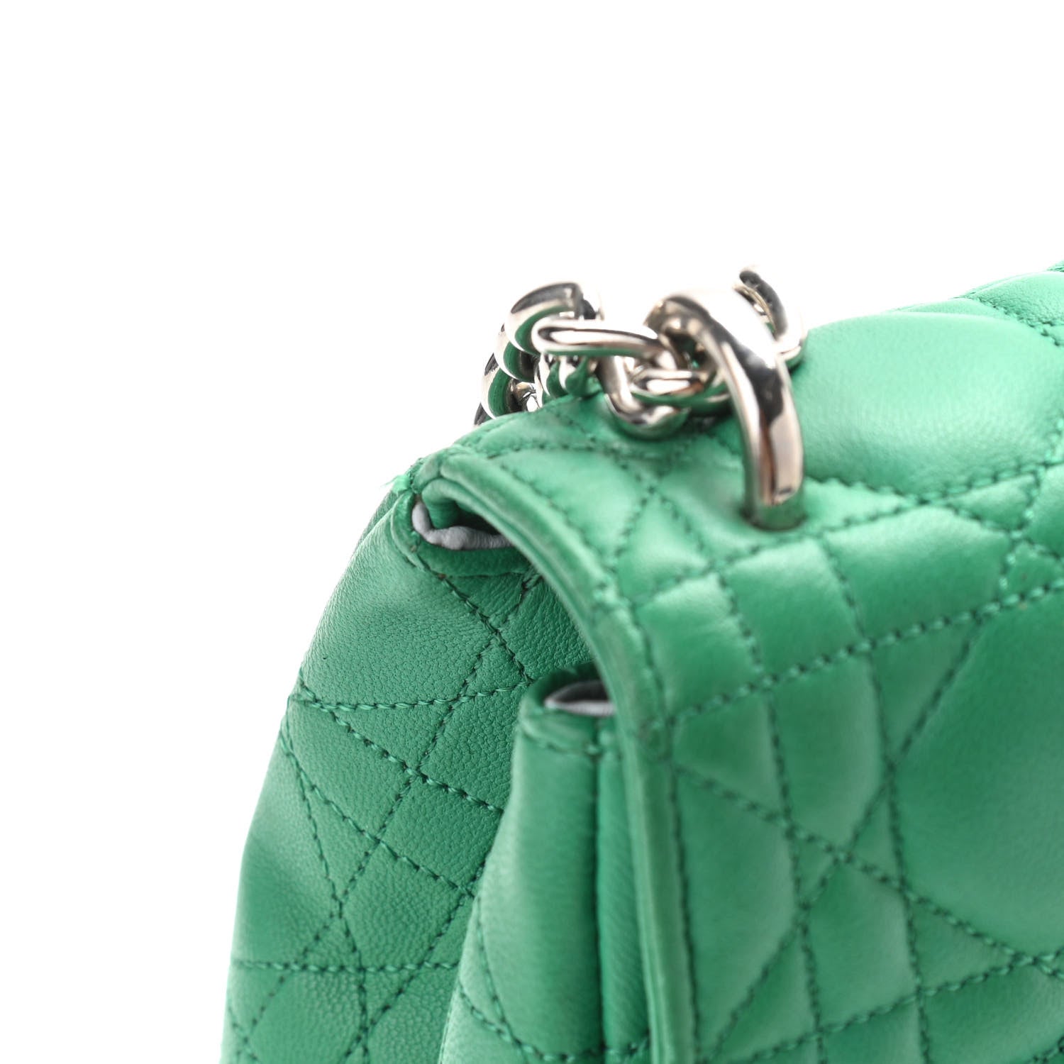 Christian Dior Lambskin Cannage Large Miss Dior Flap Green 13 of 13